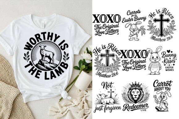Download **Christian Trendy Easter Bundle SVG** - Easter bundle Collection