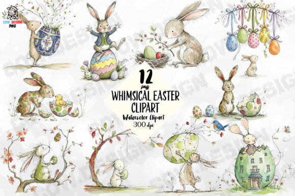 Download Whimsical Easter Clipart PNG - Whimsical easter Collection